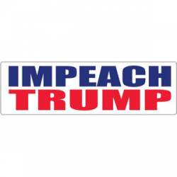 Impeach Trump Red White Blue - Bumper Sticker
