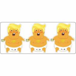 Baby Donald Trump - Set of 3 Stickers