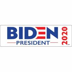 Joe Biden President 2020 White - Bumper Magnet