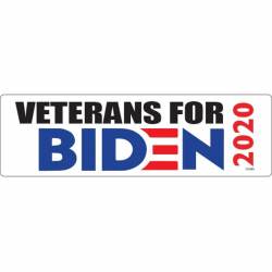 Veterans For Joe Biden 2020 - Bumper Sticker
