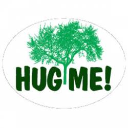 Hug Me Tree - Oval Sticker