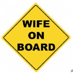 Wife On Board - Sticker