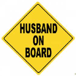 Husband On Board - Sticker