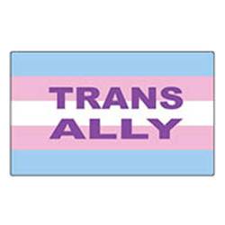 Trans Ally Pride Flag - Sticker