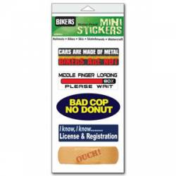 Funny Driving - Set of 5 Mini Stickers