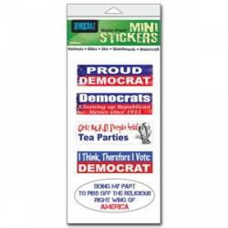 Democrat - Set of 5 Mini Stickers