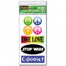 Peace & Coexist - Set of 7 Mini Stickers