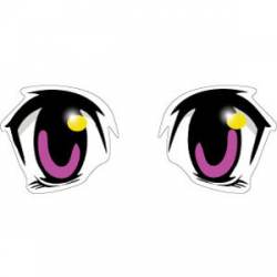 Pink Anime Eyes - Sticker