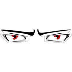 Red Anime Eyes - Sticker