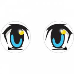 Blue Anime Eyes - Sticker