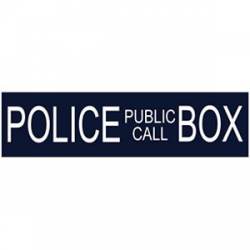 Dr Who Police Box Public Call - Bumper Sticker