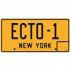 ECTO-1 New York License Plate - Vinyl Sticker