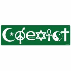 COEXIST Green - Bumper Sticker