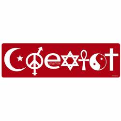 COEXIST Red - Bumper Sticker