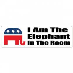 I Am The Elephant In The Room - Bumper Sticker