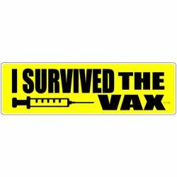 I Survived The Vax - Bumper Sticker