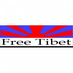 Free Tibet - Bumper Sticker