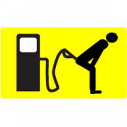 Bend Over Gas Prices - Sticker