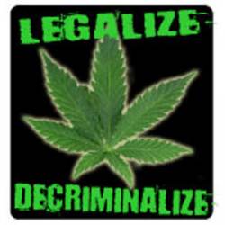 Legalize Decriminalize - Sticker