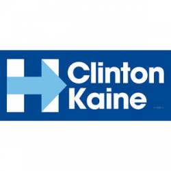 Clinton Kaine For President Navy Blue - Bumper Sticker