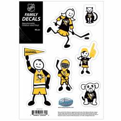 Pittsburgh Penguins - Set Of 6 Family Sticker Sheet