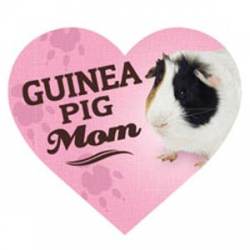 Guinea Mom - Heart Magnet