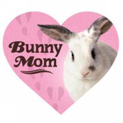 Bunny Mom - Heart Magnet