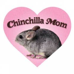 Chinchilla Mom - Heart Magnet