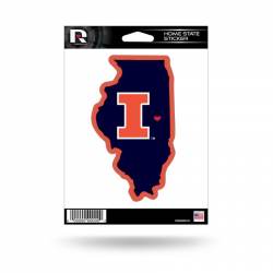University Of Illinois Fighting Illini - Home State Vinyl Sticker