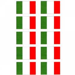 Italy - Sheet Of 10 Mini Stickers