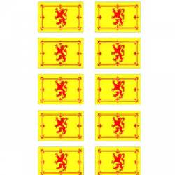 Scotland Yellow - Sheet Of 10 Mini Stickers