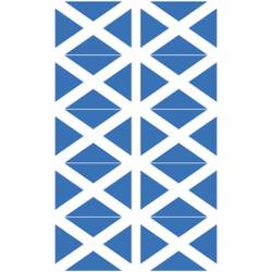 Scotland Blue - Sheet Of 10 Mini Stickers