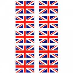 United Kingdom - Sheet Of 10 Mini Stickers