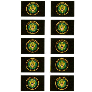 Army 10 Mini Flag Stickers