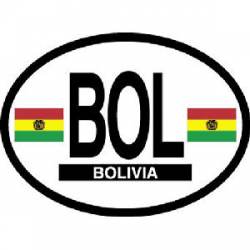BZ Belize - Reflective Oval Sticker