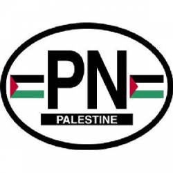 PK Pakistan - Reflective Oval Sticker