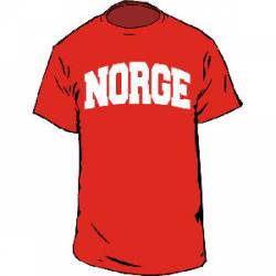 Norway Collegiate Norge - Adult T-Shirt