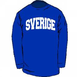 Sweden Collegiate Sverige - Adult Longsleeve T-Shirt