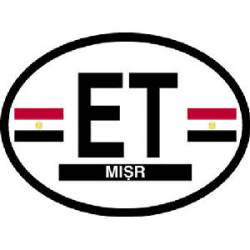ET Egypt Misr - Reflective Oval Sticker