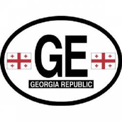 GE Georgia Republic - Reflective Oval Sticker