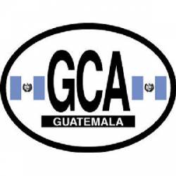 GCA Guatamala Guatemala - Reflective Oval Sticker