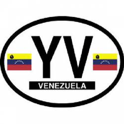 YV Venezuela - Reflective Oval Sticker