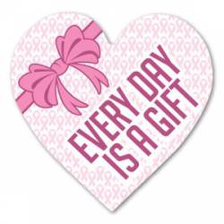 Breast Cancer Awareness Every Day Is A Gift - Heart Magnet