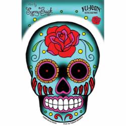 Sunny Buick Rose Sugar Skull - Vinyl Sticker
