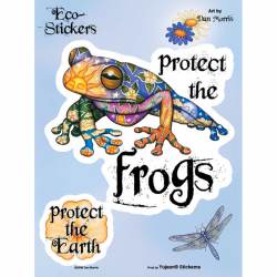 Dan Morris Protect The Frogs The Earth - Vinyl Sticker