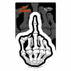Hot Leathers Boney Finger Biker - Vinyl Sticker