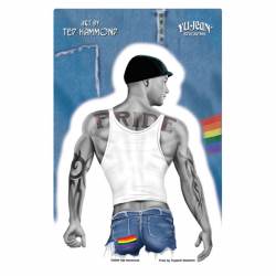 Ted Hammond LGBT Rainbow Pride Sticker - Vinyl Sticker