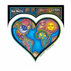 Dan Morris Earth Heart - Vinyl Sticker