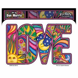 Dan Morris Love Sun & Moon - Vinyl Sticker