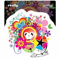 Reilly Urban Style Pirate Smiling Monkey - Vinyl Sticker